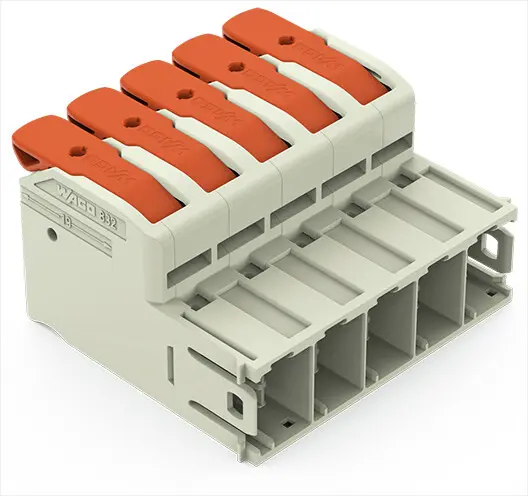 Produktfoto 1 von WAGO Steckbarer Klemmenblock Steckverbinder 5-Kontakte 10.16mm-Raster