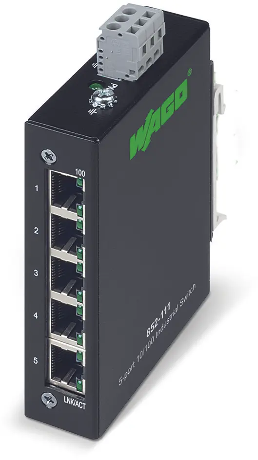 WAGO Ethernet-Switch 5-Port 23.4 x 109.2 x 73.8mm
