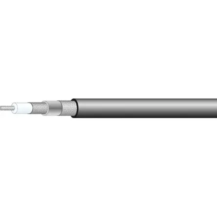 Produktfoto 1 von Huber+Suhner RG58 Koaxialkabel, Verlegekabel, 50 Ω, 100 m, Aussen ø 7.2 mm Außen-ø , Schwarz