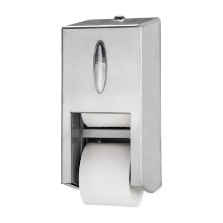Produktfoto 1 von Tork Metall Toilettenpapierhalter Doppelt, Grau, 143 mm x 325 mm x 149mm, Tork Twin