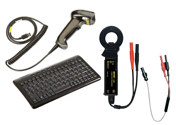 Produktfoto 1 von Beha-Amprobe Messleitung und Steckverbinderkit, 1311D Leckstromadapter, ACF-6A Adapterkabel, Barcode-Scanner BC-1250G,