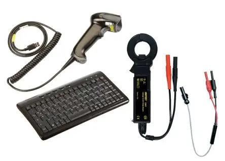 Produktfoto 1 von Beha-Amprobe Messleitung und Steckverbinderkit, 1311D Leckstromadapter, ACF-6A Adapterkabel, Barcode-Scanner BC-1250G,