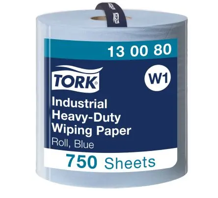 Produktfoto 1 von Tork Industrial Heavy-Duty Wiping Papierhandtuch Rolle, 255 m x 369 mm 3, 750-Blatt