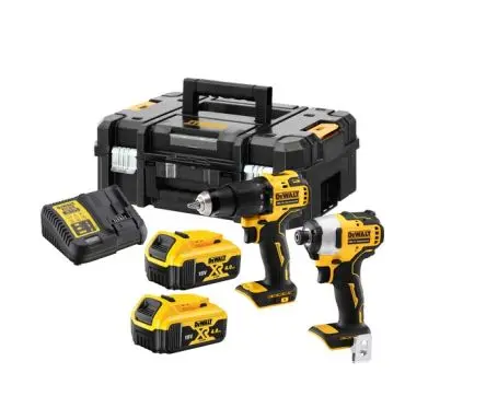 Produktfoto 1 von DeWALT Schnurlos 18V Bohrmaschinen-Elektrowerkzeugsatz, Bürstenlose kompakte Schlagbohrmaschine, bürstenloser kompakter