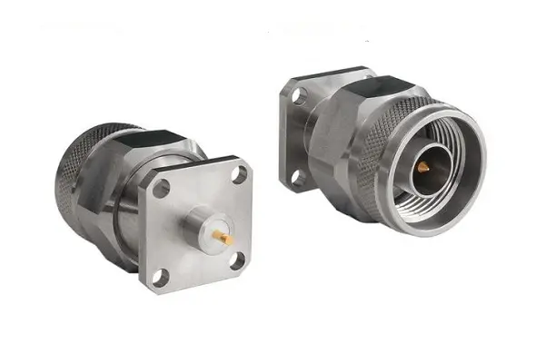 Bulgin N Type Stecker Koaxialsteckverbinder Runder Koaxial-Steckverbinder, Flanschmontage, für Koaxial-Kabel, 500 Ω