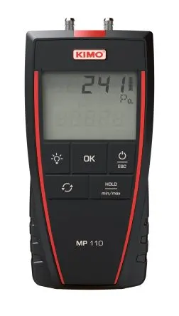 Produktfoto 1 von KIMO Differenzial Druckmessgerät 2 0.5 %, -1000 Pa → 1000 Pa, ISO-kalibriert