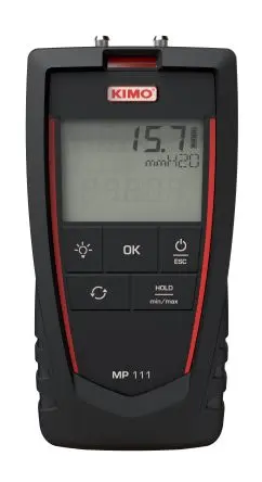 Produktfoto 1 von KIMO Differenzial Druckmessgerät 2 0.5 %, -9806.65 Pa → 9806.65 Pa, ISO-kalibriert