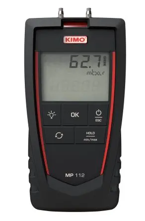 Produktfoto 1 von KIMO Differenzial Druckmessgerät 2 0.5 %, -2000 mbar → 2000 mbar, DKD/DAkkS-kalibriert
