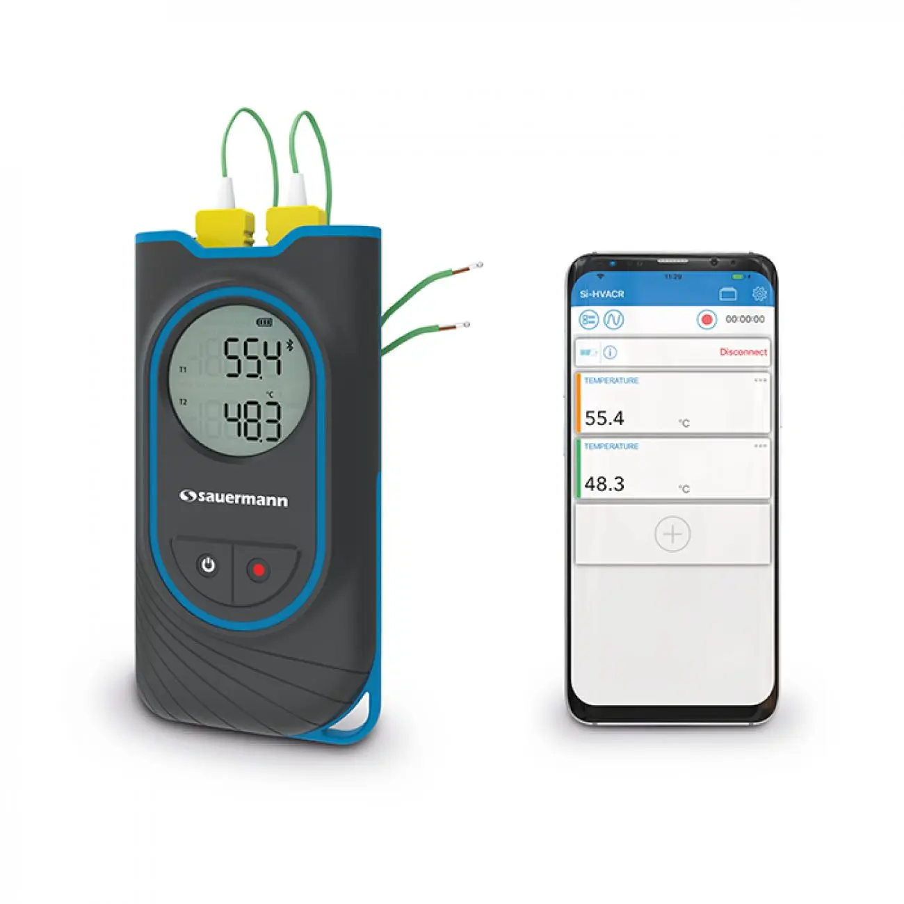 Produktfoto 1 von SAUERMANN. Digitales Thermometer, Temperaturfühler, 2 bis 1300 °C ±0.4°C max, Messelement Typ K