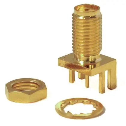 Produktfoto 1 von Mueller Electric SMA Buchse Koaxialsteckverbinder SMA-Steckverbinder, Kante, für Koaxial-Kabel, 50 Ω Lot, Gerade