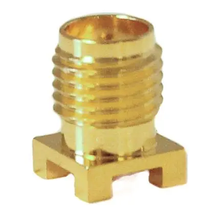 Produktfoto 1 von Mueller Electric SMA Buchse Koaxialsteckverbinder SMA-Steckverbinder, Oberfläche, für Koaxial-Kabel, 50 Ω Lot, Gerade