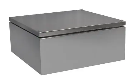 Produktfoto 1 von RS PRO SSJ Edelstahl 304 Gehäuse Grau IP66, HxBxT 380 mm, 380 mm x 161 mm