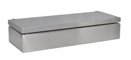 Produktfoto 1 von RS PRO SSJ Edelstahl 304 Gehäuse Grau IP66, HxBxT 400 mm, 150 mm x 81 mm