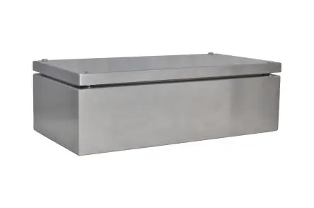 Produktfoto 1 von RS PRO SSJ Edelstahl 304 Gehäuse Grau IP66, HxBxT 400 mm, 200 mm x 121 mm