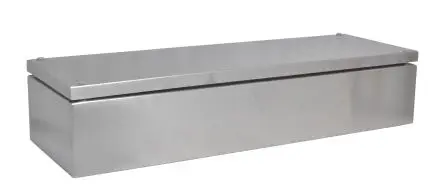 Produktfoto 1 von RS PRO SSJ Edelstahl 304 Gehäuse Grau IP66, HxBxT 600 mm, 200 mm x 121 mm