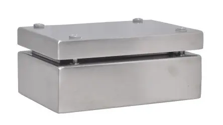 Produktfoto 1 von RS PRO SSJ Edelstahl 304 Gehäuse Grau IP66, HxBxT 150 mm, 100 mm x 61 mm
