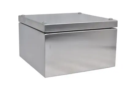 Produktfoto 1 von RS PRO SSJ Edelstahl 304 Gehäuse Grau IP66, HxBxT 200 mm, 200 mm x 121 mm