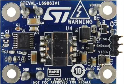 Produktfoto 1 von STMicroelectronics Evaluierungsplatine, Evaluierungsplatine Abwärtsregler, für L6986I