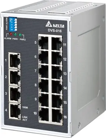 Produktfoto 1 von Delta Electronics Ethernet-Switch 16-Port Unmanaged