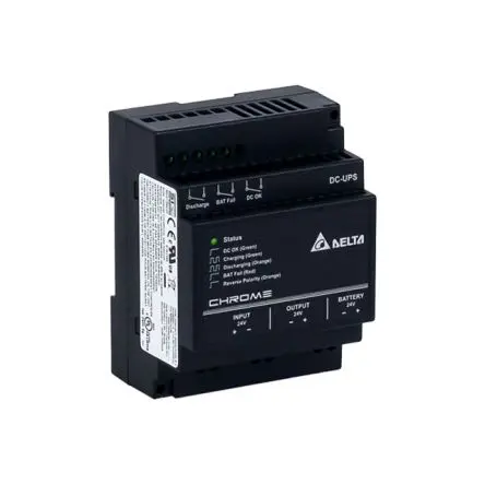 Produktfoto 1 von Delta Electronics 24V dc, 28 V dc Chrome DC DIN-Hutschiene Unterbrechungsfreie Stromversorgung, 240 VA 240 W, 24V dc