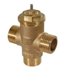 Produktfoto 1 von SAUTER REGULATION 3-Wege Motorventil, Messing vernickelt DN 10 Anschluss, 10V, 16 bar