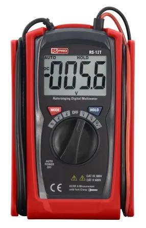 Produktfoto 1 von RS PRO Tragbar LCD Multimeter Echteffektivwert, CAT, CAT III 600 V ac / 100 A ac 100 A dc, 60 mΩ
