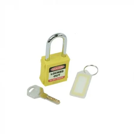 Produktfoto 1 von Spectrum Industrial Geripptes Nylon Sicherheits-Vorhängeschloss Vorhängeschloss Wetterfest, Bügel-Ø 6 mm x 40 mm 42mm