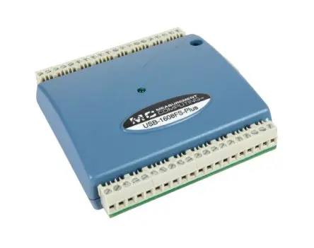 Produktfoto 1 von Digilent MCC USB-1608FS-Plus 100 ksps Datenerfassung 8-Kanal, USB-Anschluss, USB, 16 bit