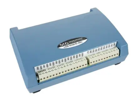 Produktfoto 1 von Digilent MCC USB-1208HS-4AO 1 ksps Datenerfassung, USB-Anschluss, USB, 13 bit