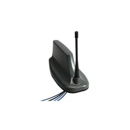 Produktfoto 1 von Huber+Suhner WLAN 2.4, GLONASS, GPS, IEEE 802.11p, Mobilfunk Multiband-Antenne, Außen-, Rundstrahl, Haifischflosse, TNC,
