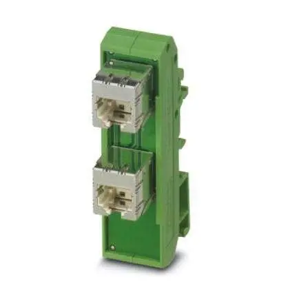 Produktfoto 1 von Phoenix Contact FL-PP-RJ45/RJ45-B Serie Patchfeld Cat.5 1 Anschl. RJ45 Abgeschirmt, 78 mm, Grün