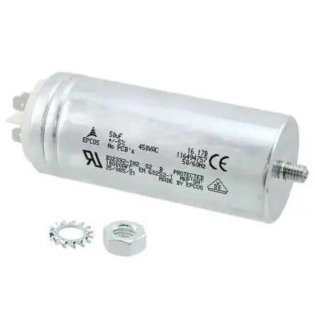 Produktfoto 1 von TDK B32332 50 μF 450V ac 450 V dc S2 PP Folienkondensator, Mit Gewindebolzen 2