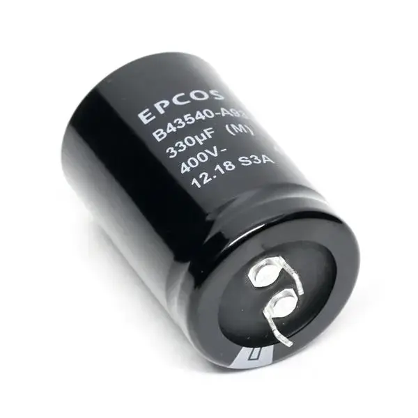 Produktfoto 1 von EPCOS Snap-In Aluminium-Elektrolyt Kondensator 220μF / 450V dc, Ø 22mm x 40mm, +85°C