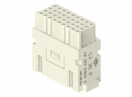 Produktfoto 1 von ILME Mixo Industrie-Steckverbinder Kontakteinsatz Buchse, 36-polig 4A, Kabel, Modularer Einsatz mit Crimpanschluss