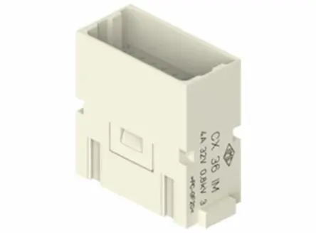 Produktfoto 1 von ILME Mixo Industrie-Steckverbinder Kontakteinsatz Stecker, 42-polig 4A, Kabel, Modularer Einsatz mit Crimpanschluss