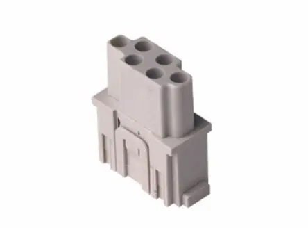 Produktfoto 1 von ILME Mixo Industrie-Steckverbinder Kontakteinsatz Buchse, 6-polig 16A, Kabel, Modularer Einsatz mit Crimpanschluss
