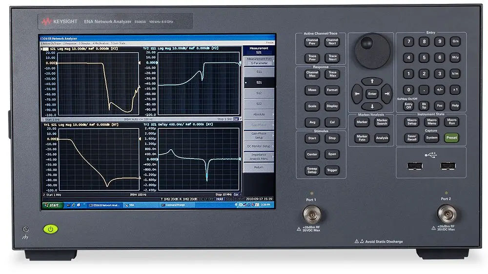 Produktfoto 1 von Keysight + Vektor-Netzwerkanalysator Ja 0.0001 to 6.5 GHz