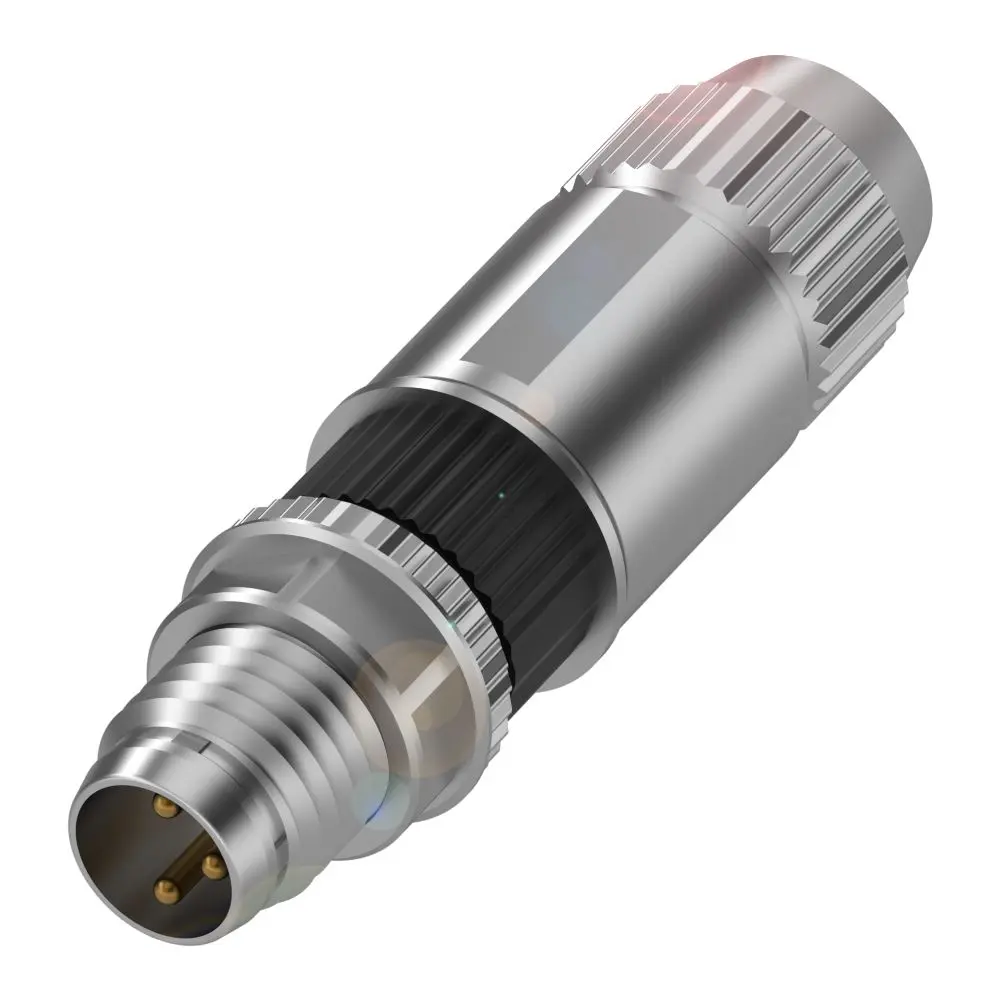 Produktfoto 1 von BALLUFF BKS-S113-RT13 M8 Rundsteckverbinder Stecker 3-polig Stecker 4A Kabel IP40
