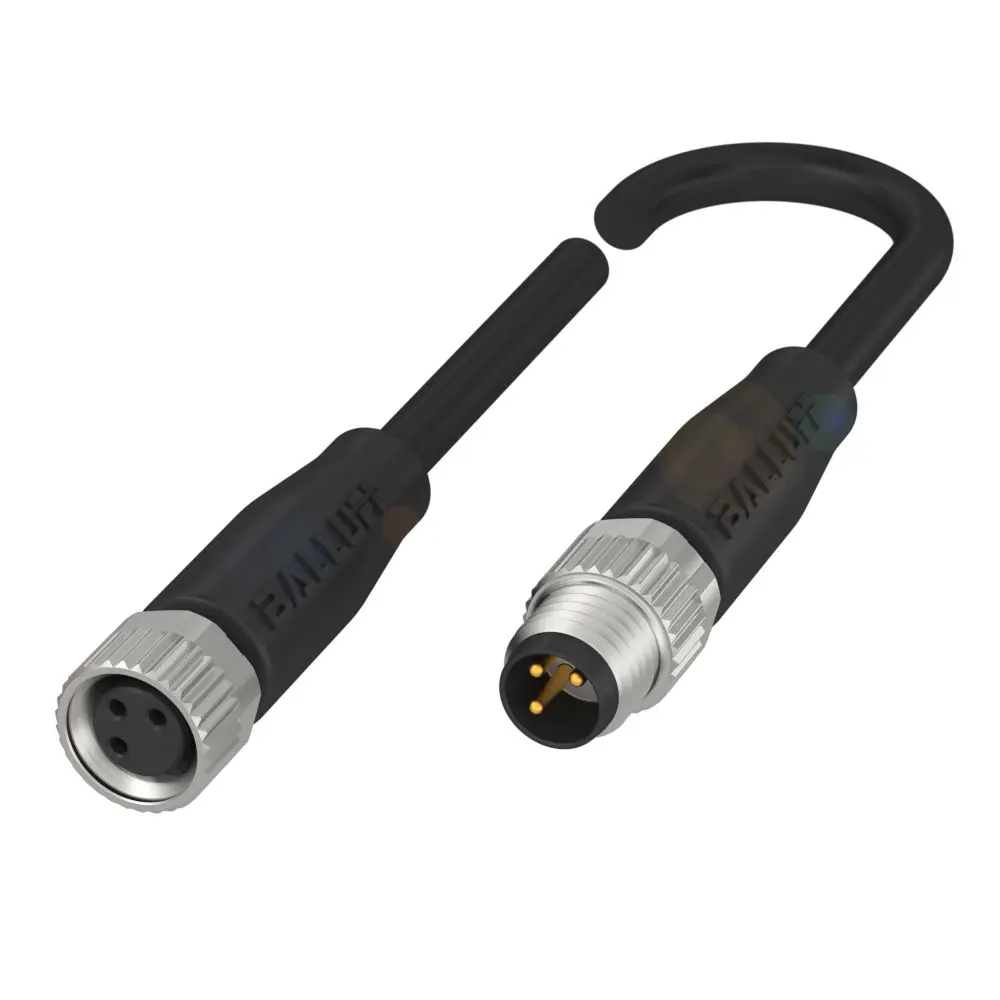 Produktfoto 1 von BALLUFF BCC02, 4-polig Sensor-Betätigungselementkabel, Gerade Buchse 4 / Gerade Stecker, Länge 1.5 m