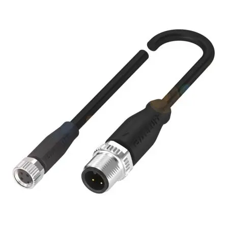 Produktfoto 1 von BALLUFF BCC0C, 4-polig Sensor-Betätigungselementkabel, Gerade Buchse 4 / Gerade Stecker, Länge 10 m