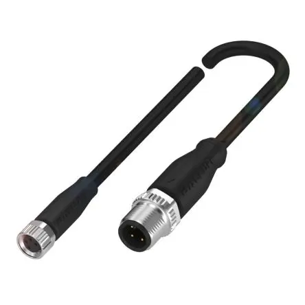 Produktfoto 1 von BALLUFF BCC03, 4-polig Sensor-Betätigungselementkabel, Gerade Buchse 4 / Gerade Stecker, Länge 2 m