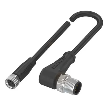 BALLUFF BCC03, 4-polig Sensor-Betätigungselementkabel, Gerade Buchse 4 / M12 Stecker, Länge 5 m
