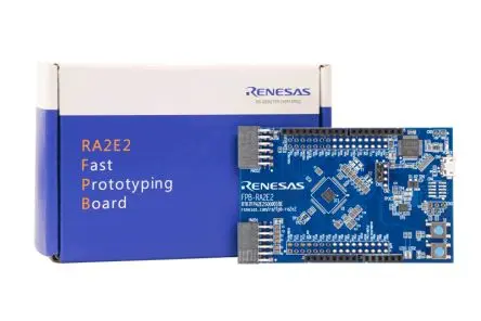 Produktfoto 1 von Renesas Electronics FPB-RA2E2 Versuchsaufbau, Versuchsaufbauplatine Entwicklungsboard 32-Bit-MCU RA2E2 R7FA2E2A74CNK