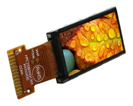 Produktfoto 1 von Display Visions Farb-LCD 24.38 mm SPI Touchscreen, 80 x 160 pixel LED
