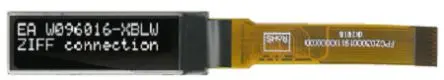 Produktfoto 1 von Display Visions 21.34 mm Weiß OLED-Display 96 x 16 Pixel, 21 x 3.5 mm / 2:3 Passiv-Matrix Matrix I2C/SPI