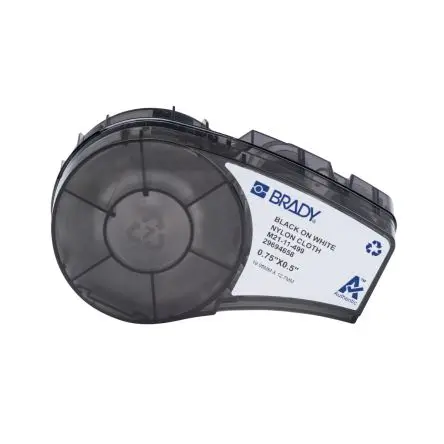 Produktfoto 1 von Brady Beschriftungsetiketten Schwarz für M210, M210-LAB, M211 auf Weiß, Schwarz 19.05 mm 12.7 mm 19.05 mm