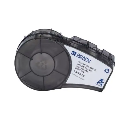 Produktfoto 1 von Brady Beschriftungsetiketten Schwarz für M210, M210-LAB, M211 auf Weiß, Schwarz 38.1 mm 19.05 mm 38.1 mm