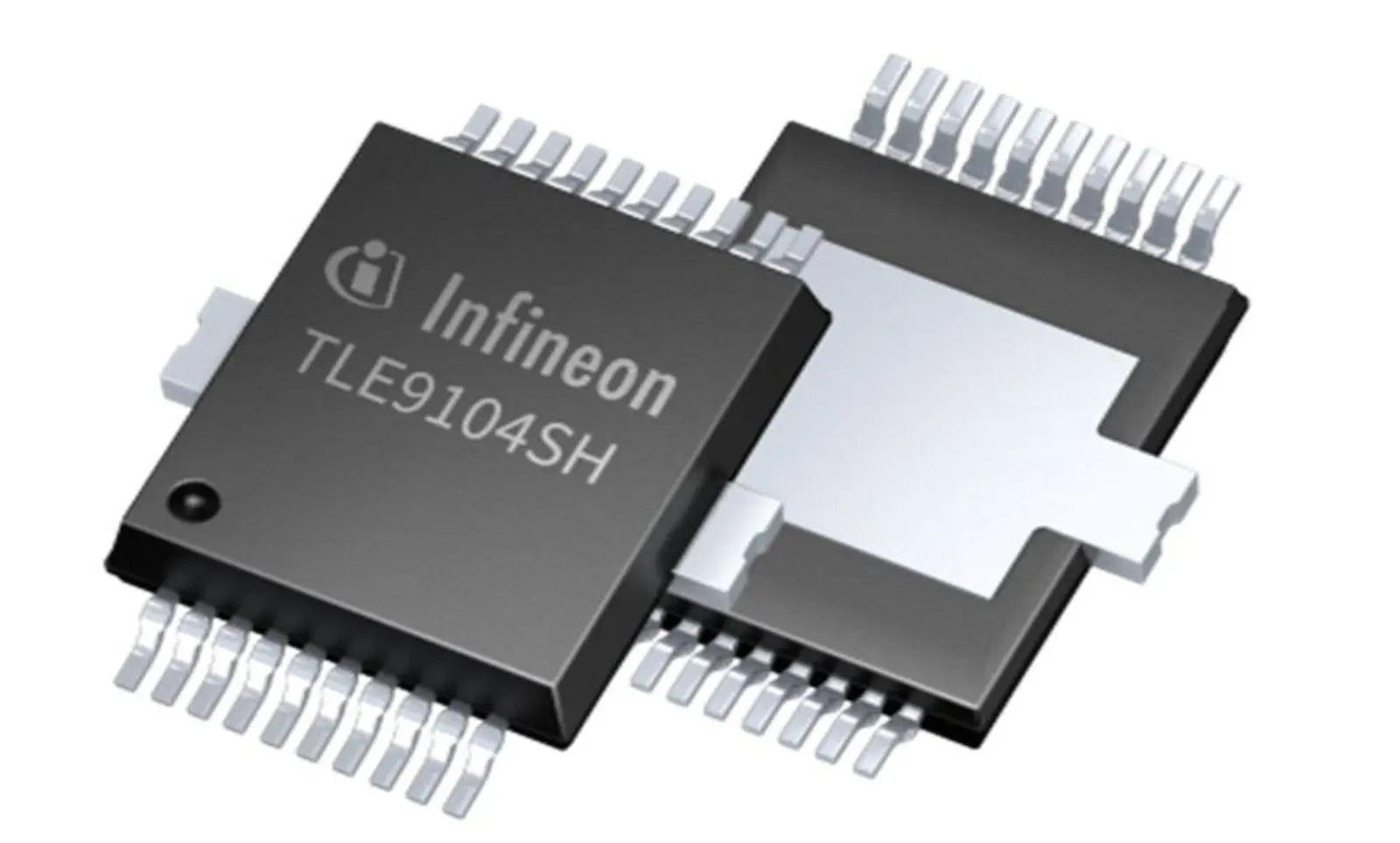 Produktfoto 1 von Infineon TLE9104SH Leistungsschalter-IC Antriebsschalter Low-Side 150 mΩ 20-Pin 4 Ausg. PG-DSO-20