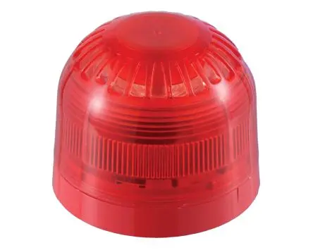Produktfoto 1 von Klaxon Sonos Signalleuchte Rot, für Sonos Signalgeber mit LED Blitzlicht (Sounder Beacons), Linse, LED