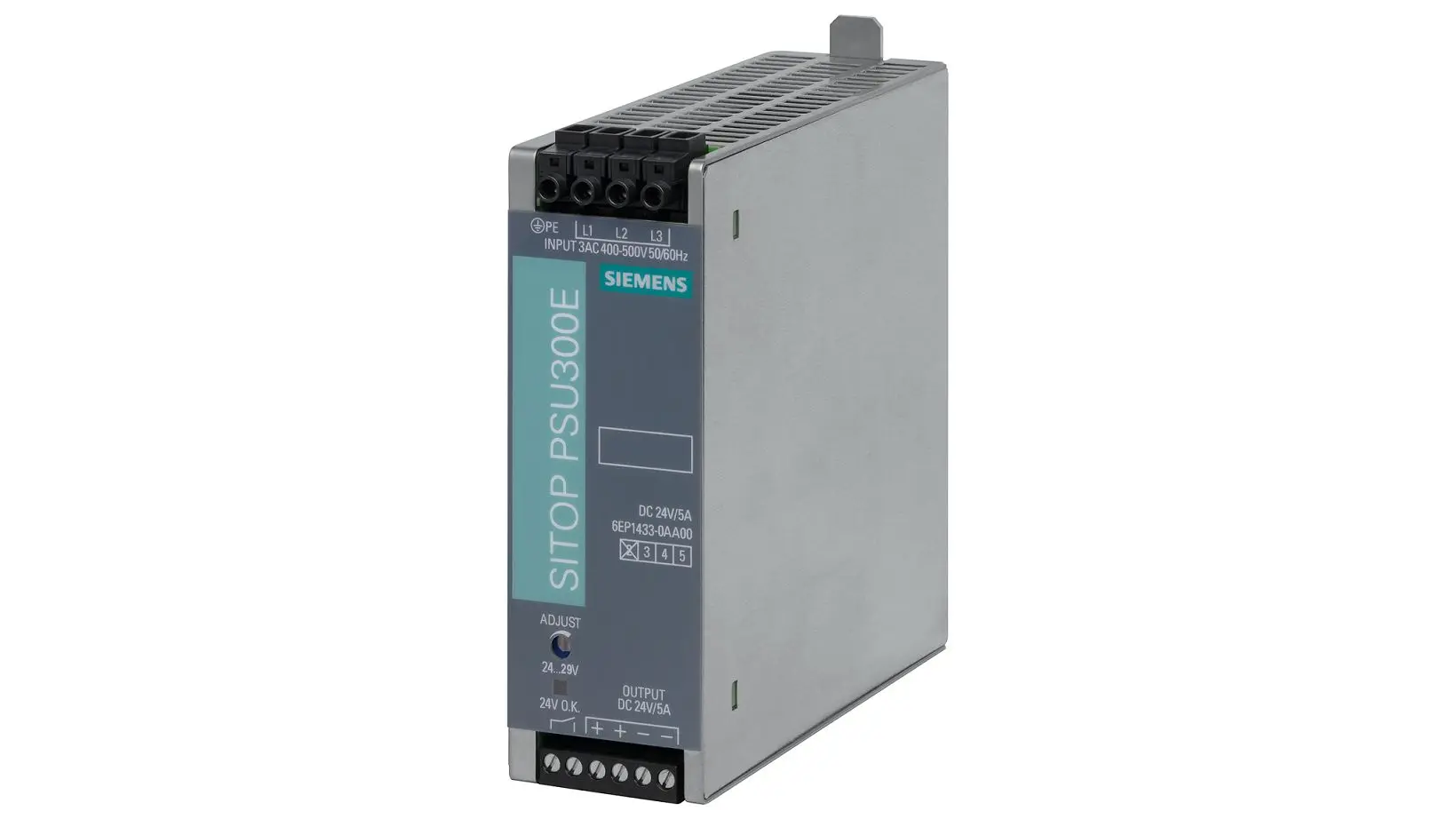 Produktfoto 1 von Siemens SITOP DIN-Schienen Netzteil Getaktet 24V dc / 5A 120W 400 → 500V ac